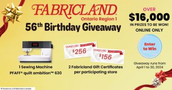 Fabricland Giveaway
