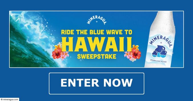 MineraguaRide the Blue Wave to Hawaii Sweepstakes