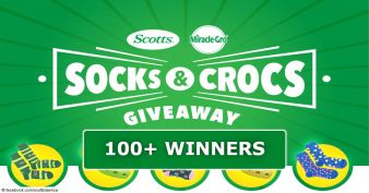 Scotts® and Miracle-Gro® Socks & Crocs Giveaway Contest 